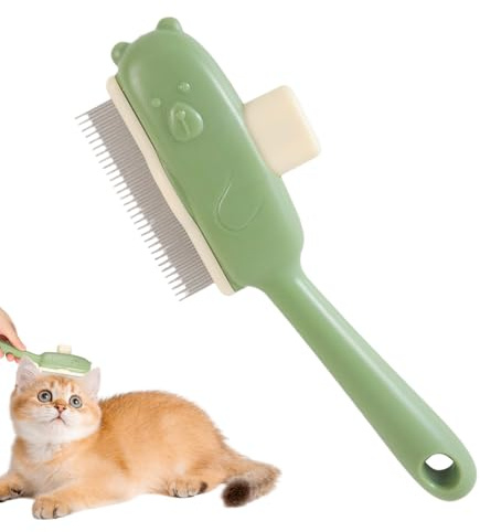 Striegel | Flusenkamm für Katzen – Werkzeug zur Fellpflege von Tieren, Reinigung für Haus, Reise, Außenbereich, Wohnung