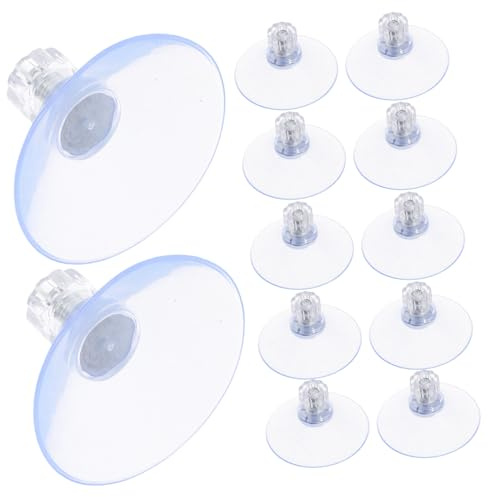VILLFUL 20 pièces Ventouses à Vis Transparentes Ventouses avec Filetage pour Tables Verre Fenêtres et Surfaces Lisses Écrous Acier Inoxydable Fixation Réutilisable pour Salle de Bain
