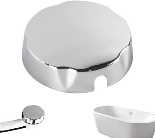 JWJDSAK Chrome Bathtub Drain Knob with Overflow Cover - Adjustable Rotating Control for Bathtub Drainage and Overflow, Plastic Updrain Accessories