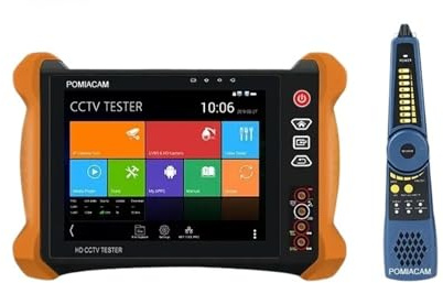 Tester CCTV X9MOVTADHS 8K IP H.265 Tester Monitor 4K 8MP Fotocamera Strumento di test professionale completo funzionalità TDR, tracciatore cavi, multimetro digitale(X9-MAHDS Pro)