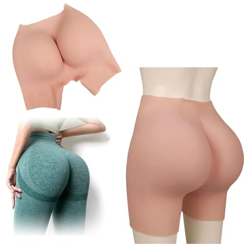 SoTUCR Bragas con Realce De Glúteos De Silicona Potenciador De Glúteos Falso Bragas con Abertura En La Entrepierna Moldeador Push-Up para Mujeres,Color 3,One Size