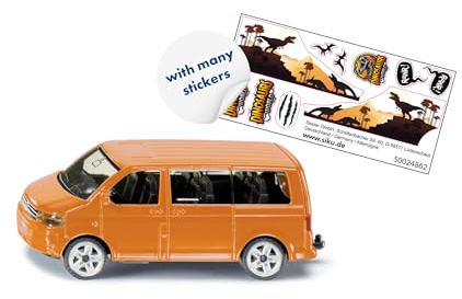 Siku Volkswagen Multivan – röd – robust fritidsfordon med öppningslucka – PVC-fri – småskalig leksak – stabil konstruktion – SK-1070