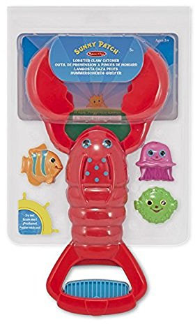 Melissa & Doug Sunny Patch Louie Lobster Claw Catcher - Grab-and-Squeeze Pool Toy