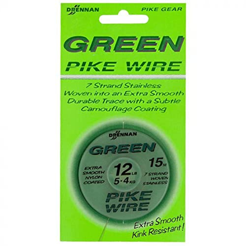 Drennan Green Pike Wire 12,7Kg Stahlvorfach