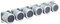 MasterClass Magnetic/Wall Mounted Spice Rack, Kitchen Storage for Cooking Spices and Seasonings, Fittings Included, 9 x 12 x 16 cm – Metal, Silver