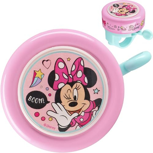 alles-meine.de GmbH Fahrradklingel - Minnie Maus - Klingel für das Fahrrad - Kinder Mädchen - Lenkerklingel - Maus Mäuse Playhouse - universal auch für Roller und Dreirad Lau..