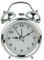 PHOEWON Wecker Klassisch Silence Alarm Twin Bell Metall Wecker Metall Zwilling Lauter Wecker mit Nachtlicht, Batteriebetrieben Quarzwecker
