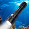 Wurkkos Linterna de Buceo,Potente luz de Buceo Recargable con SST40 de 2000 lumenes de Potencia, Sumergible hasta 100 Metros a Prueba de Agua,Impermeable IPX-8,Linterna Sumergible LED
