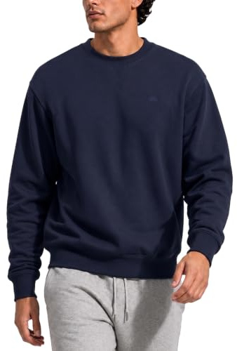 Iron Mountain Sweatshirt Homme Fleece Col Rond – Pull Coton Léger Chaud Manches Longues, Sweat Workwear Respirant pour Travail, Sport et Usage Quotidien (Bleu Marine, 4XL)
