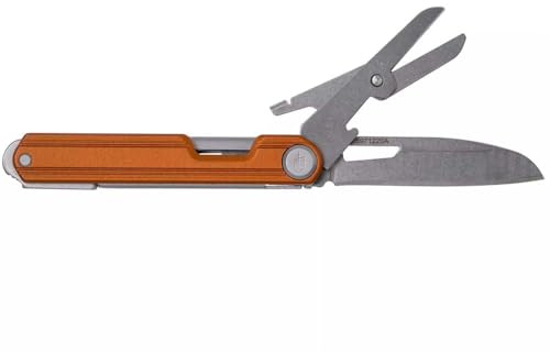 Gerber Taschenmesser mit 4 Funktionen, Multitool mit glatter Klinge, ArmBar Slim Cut, Orange, Edelstahl/Aluminium, 30-001725