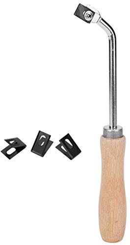 Rainureuse en hêtre, gouge à rainurer, gouge à rainurer en bois de hêtre rainureuse, couteau à rainurer en acier, outils de revêtement de sol pour sol en plastique PVC