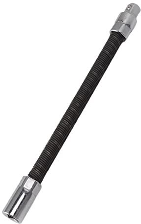 Flexible Socket Extension Bars Wrench Extension Rod - Universal Flexible Shaft Sleeve for Factory Workshop - Black (3/8)