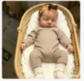 BNNPUU Reborn docka flicka Reborn baby 45 cm handgjord tvättbar verklighetstrogen babydocka flicka mjuk vinylkropp, som en riktig baby (återfödd flicka)