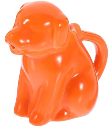 MAGICLULU Ceramic Animal Milk Jug Creamer Pitcher Dog-shaped Kitchen Gadget for Milk Serving