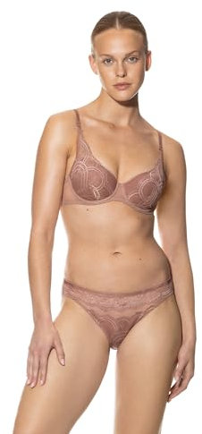 Mey Reggiseno da donna – Spacer con decorazione in pizzo – Serie Stunning – 74518, Torrone cremoso, 75B