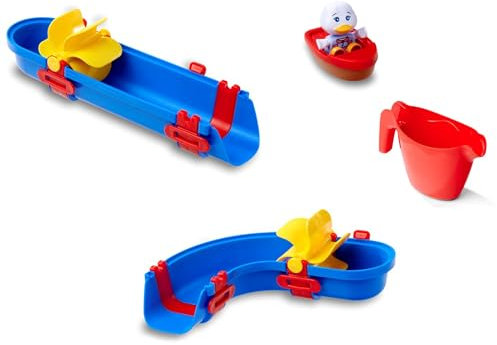 AquaPlay Sploshy Cascade giocattolo per vasca da bagno, giocattolo acquatico per bambini dai 1,5 anni in su, con scivolo e barca, con ventose per vasca da bagno e Co.