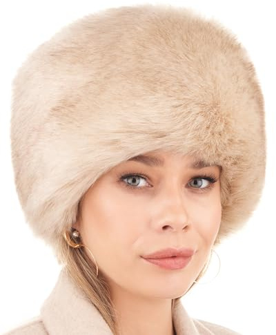 Futrzane Siberian Kosakenmütze - Pelzmütze Damen - Fell Pelz Russische Mütze