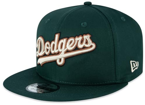 New Era MLB 9FIFTY Snapback Cap Wordmark Los Angeles Dodgers Green (DE/NL/SE/PL, Alphanumerisch, S, M, Grün)