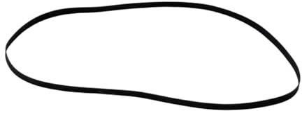 Schwarzer Gummiriemen Ersatzband 40cm für Plattenspieler | Elastisches Zubehör, Passend für Schallplattenspieler und Tellerlaufwerke, als Reserveband