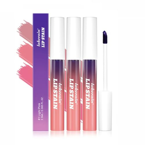 3PCS Peel Off Lip Liner Stain Set, Dulele Highly Pigmented Tatto Peel Off Lip Stain, Waterproof Lip Tint Stain Non-stick Cup Peel Off Lipstick Makeup lip (Peel Off, 3 Pcs)
