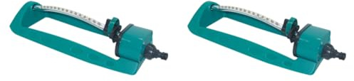 Aspersor automático de riego de jardín 2 piezas,Aspersor oscilante automático aspersor,Aspersor oscilante inoxidable para enfriar césped y riego agrícola