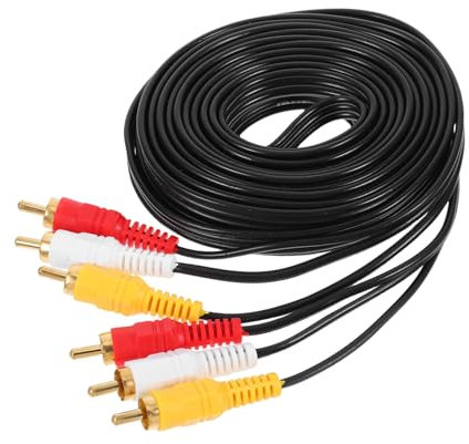 KONTONTY Cavo Audio Ottico Splitter Maschio-femmina 3 Maschi-3 Maschi Adattatore Per Dispositivi Audio Video Connettori Lotus Per Suono Nitido