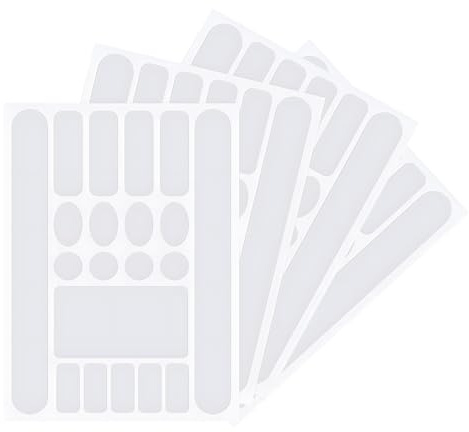TASSFROO Lot de 4 Film Protecteur Cadre Vélo Transparent, Autocollant de Protection en Carbone pour Cadre de Vélo Film De Protection De Peinture Résistant aux Intempéries pour VTT