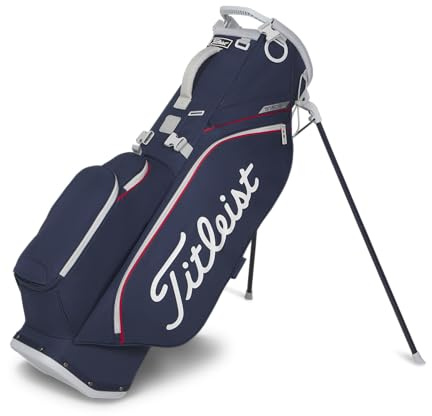 Titleist Players S4 StaDry - Bolsa de Golf, Color Azul Marino/Rojo/Blanco
