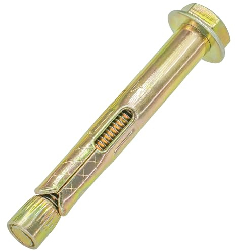 10 pernos de expansión – Tornillos hexagonales de manga de expansión exterior para hormigón y mampostería (M8 x 70 mm)