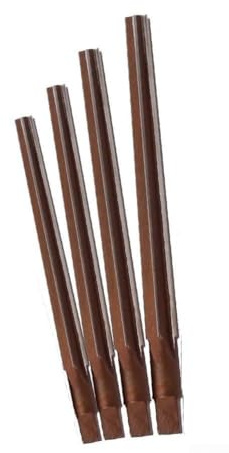 4PCS 1:50 Taper Pin Hand Reamer Set for HSS Alloy Steel 4/5/6/8mm for Milling with Taper Shank for CNC Tools