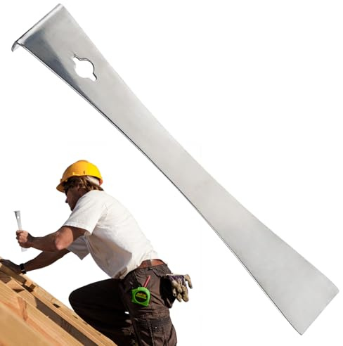 Brecheisen - Edelstahl Fußleisten Multifunktions Nagelzieher Entferner - Kleine Brechstange - Für Bodenbeläge, Türen, Zimmerei, Installation, Rahmenbau, Heimwerkerarbeiten Und