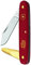 FELCO 3.91 10 Okulier- und Schneidmesser (Klinge 51 mm, inkl. Rindenheber aus Messing, Messer zum Schneiden von Obstbäumen, Rosen + Weinreben, roter Nylongriff)