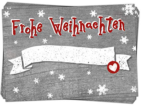 25 Aufkleber Etiketten für Weihnachten Sticker Geschenkaufkleber für Namen 7 x 5 cm selbstklebend weihnachtlich Premium Made in Germany Logbuch-Verlag