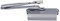 Amig - Chiudiporta 777 C/ritenzione | Forza regolabile 2, 3, 4 | Alluminio, Argento | Peso max 85 kg, Larghezza max 110 cm | Scrocco elettrico per porta, Griglia ventilazione 300