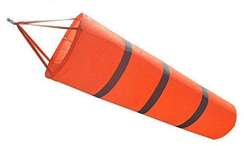 SGerste 80 cm Flughafen Windsack Outdoor Wetterfahne Wind Messung Socke Tasche mit Reflektierendem Gürtel
