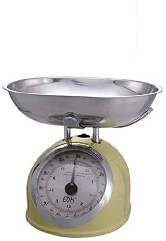 Bilancia da cucina meccanica classica, max 5 kg, crema edm