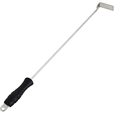 18 Inch BBQ Ash Tool for Kamado Joe Charcoal Smoker Big Green Egg Wood Burning Stove Ash Rake Grilling Poker Accessories Charcoal Garden Tools Grill Cleaning Tools