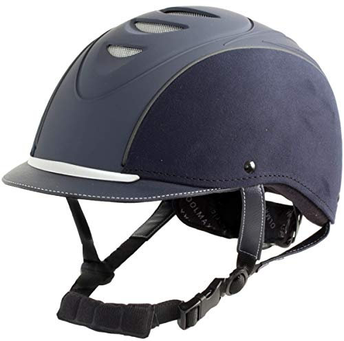 RL24 - Reithelm Perfection Plus | Größe- & Kopfform verstellbar | Reitkappe in dunkelblau | atmungsaktives & waschbares Innenfutter | Größe M (52-56cm)