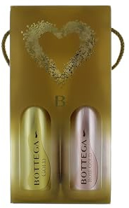 Bottega Gift Set Glamour Birillo - Gold Prosecco DOC 200ml & Rose Gold 200ml