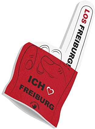 HIGH FIVE FINGERS My City Fahne Flagge Schaumstoff Hand für Fussball, Handball, Leichtathletik | Fanartikel für Spiele, Stadion und Events | One Size | 40 x 20 x 2,5 cm
