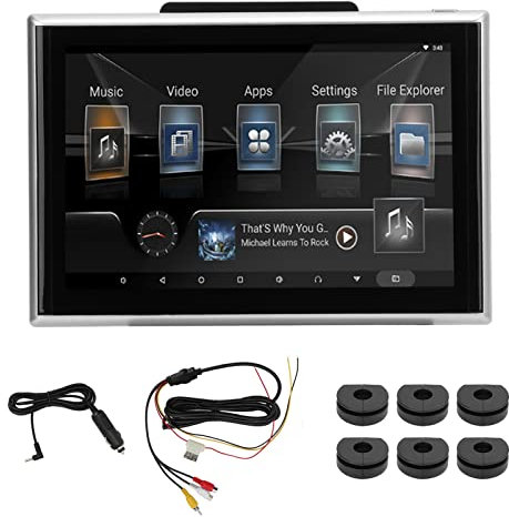 KIMISS Lettore Video Poggiatesta per Auto 9 Pollici Lettore DVD per Poggiatesta Portatile per Bambini HD 1920 X 1200 Monitor per Poggiatesta Touch Screen Supporto Bluetooth 2G 16G ROM