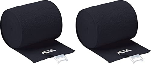 Höga Lastic-Color schwarz 4 cm x 5 m gedehnt, dauerelastische Idealbinde, 2er Pack (2 x 1 Stück) & Lastic-Color, schwarz, 6 cm x 5 m gedehnt, dauerelastische Idealbinde, 1er Pack (1 x 0.036 kg)