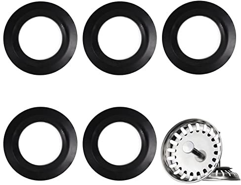 Joint Bonde Evier Cuisine Baignoire Bonde Lavabo Joint en Élastomère pour Paniers Filtrants Vidange Bouchon de Vanne et Tamis lavabo Soupape (toriques pour 78, 79, 80, 82, 83 mm)