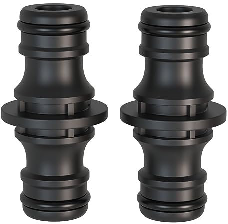 Schlauch Kupplung-2 Stück, 1/2 zoll 1/2 Zoll Doppelstecker Gartenschlauch Verbindungen, Extender Verlängerung Kupplung Zwei Wege Kupplung für Garten und Haus Schlauch