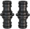 2 pièces Raccord, 1/2 pouce double fiche Pièce de raccordement pour une connexion sûre des tuyaux, connexion de deux tuyaux pour la prolongation