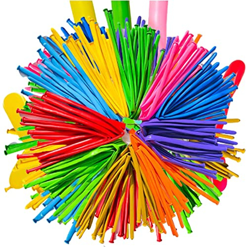 Modelling Long 260q Twisting Animal Balloons - Multicolor Magic for Art Craft, Kids Birthday Party Bag Filler, Wedding, Clown Decoration - Party Supplies 25 Pack