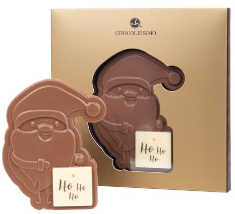 CHOCOLISSIMO - Schoko Nikolaus - Weihnachtsschokolade - Schokolade Geschenk Weihnachten, Vollmilch - Weihnachtsmann, Advent, Nikolaus Geschenk, Kinder, Mann, Frau, Eltern, Luxus, Mutter, Vater
