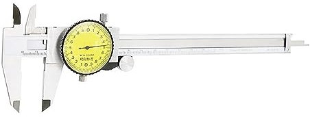 FUNTLY Uhren-messschieber 0,02 mm 150 mm Messschieber aus Edelstahl, metrisches Messgerät, Messschieber, Messwerkzeug