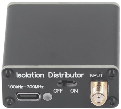 Active RF Isolation Distributor, Wide Frequency Range, Wide-Band Distribution, SDR GPSDO Source for Radios, Antennas, Clock Sources and More