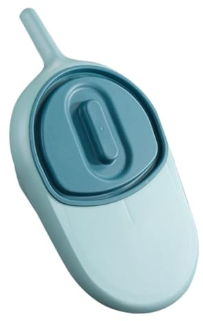 TOVINANNA Orinatoio per Anziani Manico e Coperchio, Padella da Letto in Plastica, Facile da Pulire, Forma Rotonda, per Uso Domestico e Campeggio